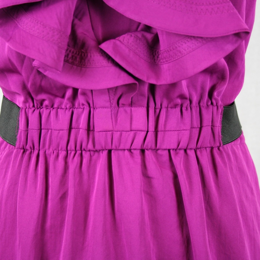 RACHEL Rachel Roy Dark Fuchsia Ruffle Dress - Picture 4 of 7